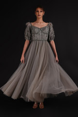 Grey Embellished GownDSC08101