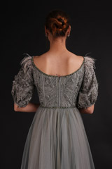 Grey Embellished GownDSC08104