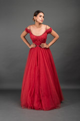 Red Cold Shoulder Gown_DSC3760-Edit