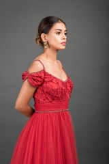 Red Cold Shoulder Gown_DSC3766-Edit