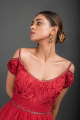 Red Cold Shoulder Gown_DSC3770-Edit