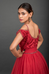 Red Cold Shoulder Gown_DSC3778-Edit