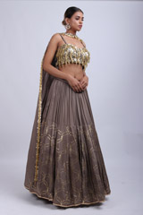 Grey Embellished Lehenga SetIMG_9279