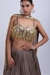 Grey Embellished Lehenga SetIMG_9286