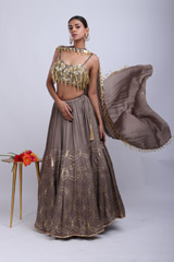 Grey Embellished Lehenga SetIMG_9303