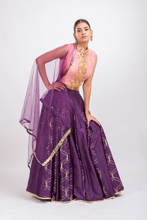 Purple Foil Print Lehenga_DSC3699-Edit