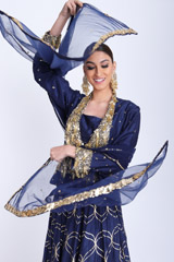 Blue Cutwork Scallop LehengaIMG_7531