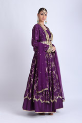 Purple Cutwork Scallop LehengaIMG_7907