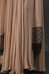 Peach Georgette Gown_SUB7762