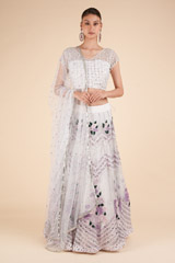 Lilac Embellished LehengaDSC00815