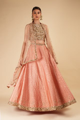 Skirt with Sequined blouse and Cape