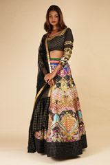 3D Cutwork Applique LehengaDSC00311