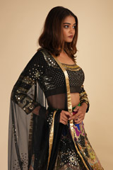 3D Cutwork Applique LehengaDSC00314