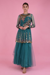 Peplum Floral Top with Tulle SkirtDSC08337