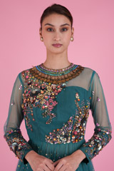 Peplum Floral Top with Tulle SkirtDSC08338