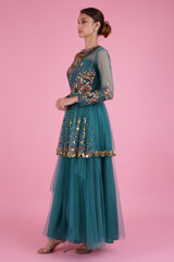 Peplum Floral Top with Tulle SkirtDSC08340