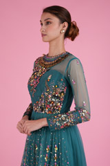 Peplum Floral Top with Tulle SkirtDSC08341