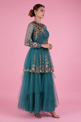 Peplum Floral Top with Tulle SkirtDSC08342
