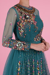 Peplum Floral Top with Tulle SkirtDSC08343