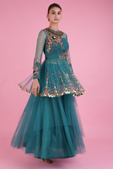 Peplum Floral Top with Tulle SkirtDSC08345