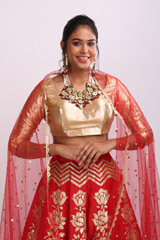 Red Gold LehengaIMG_7800