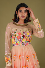 Peplum Flower Sequin LehengaDSC07801