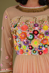 Peplum Flower Sequin LehengaDSC07802