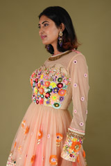 Peplum Flower Sequin LehengaDSC07804