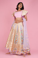 Lilac Double Layered LehengaDSC07787