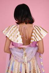 Lilac Double Layered LehengaDSC07795