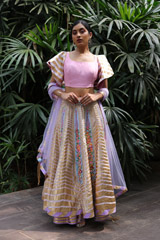 Lilac Double Layered LehengaIMG_0204