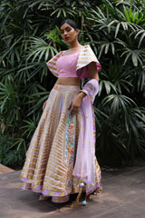 Lilac Double Layered LehengaIMG_0208
