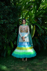 Ocean Blue Peplum Lehenga_DSC2404-2