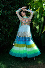 Ocean Blue Peplum Lehenga_DSC2416-2