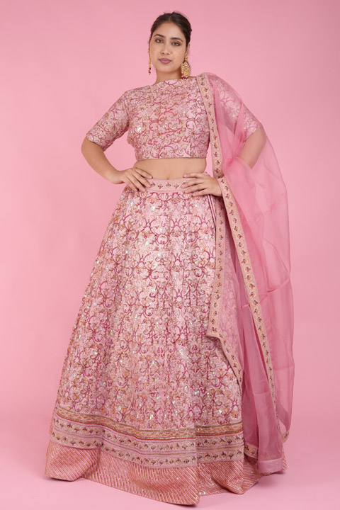 Pink Lehenga Set