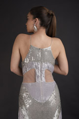 Grey Metallic Gown_DTR2646