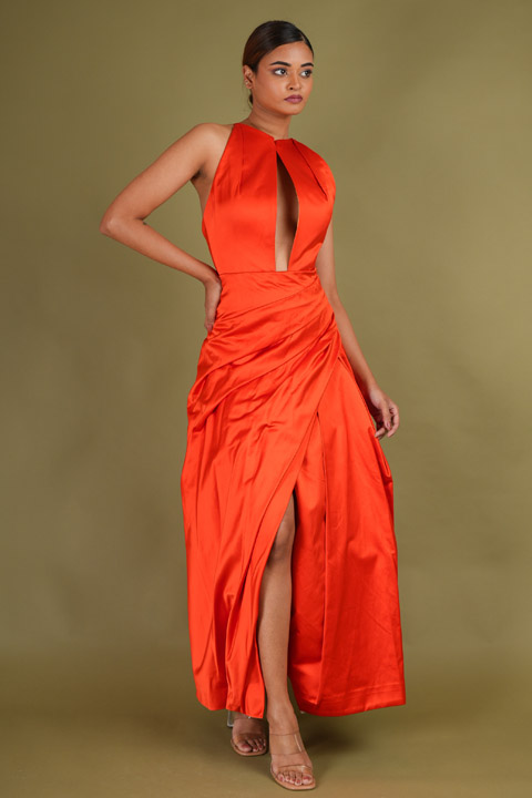 Rosso Gown