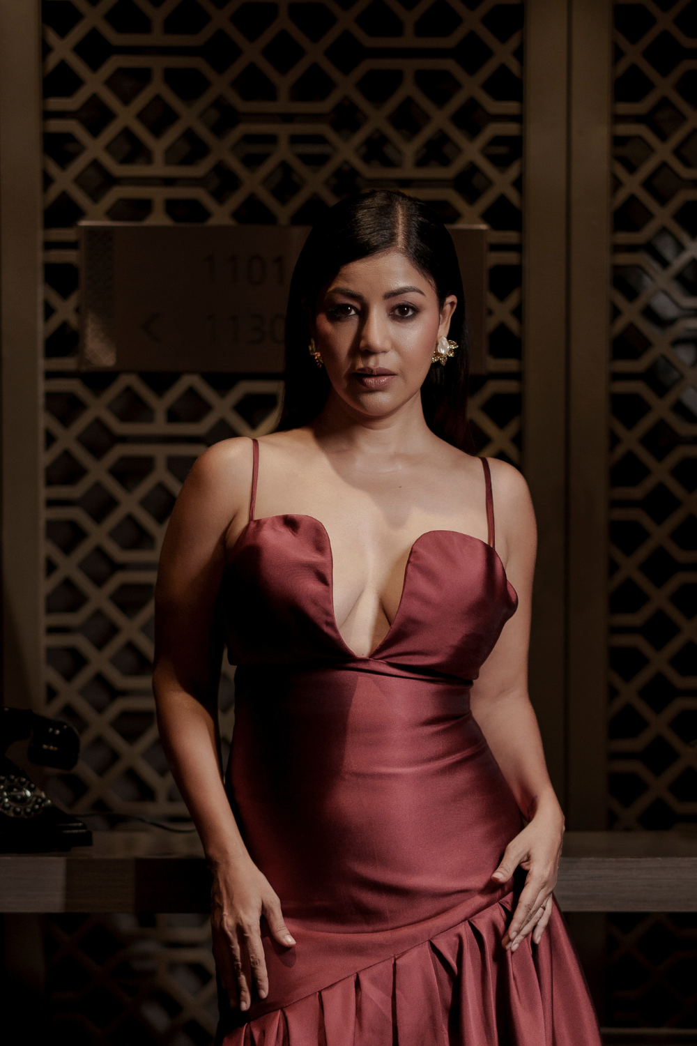 Maroon Rebeaus Gown3