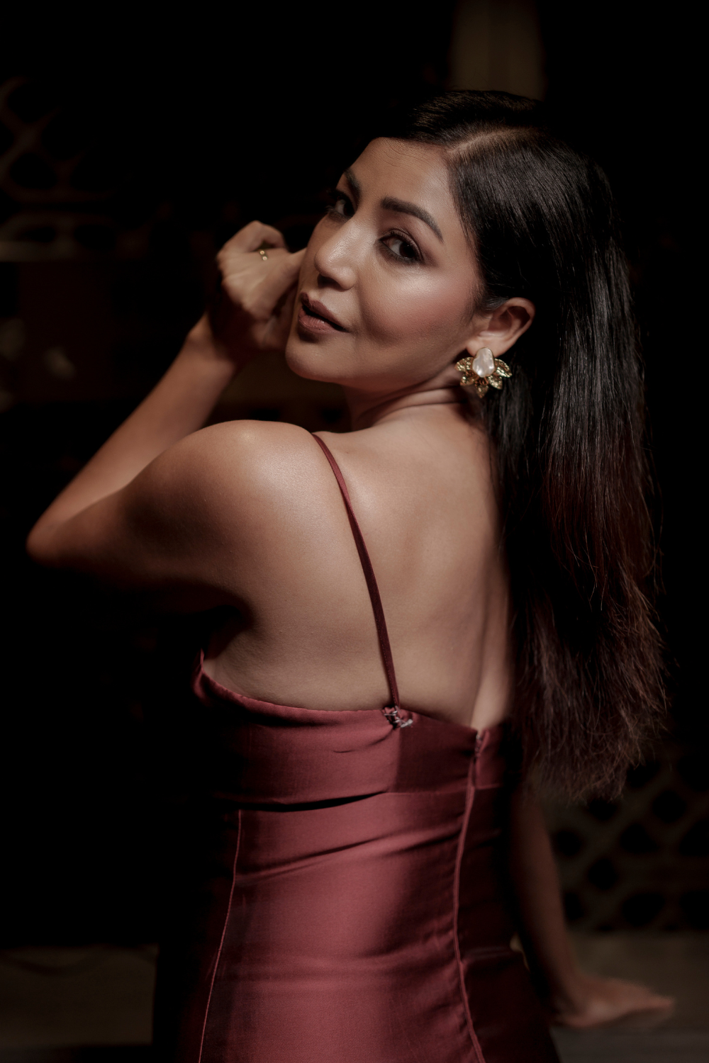 Maroon Rebeaus Gown4