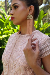 Salmon Peach Embroidered LehengaIMG_0299