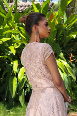 Salmon Peach Embroidered LehengaIMG_0319