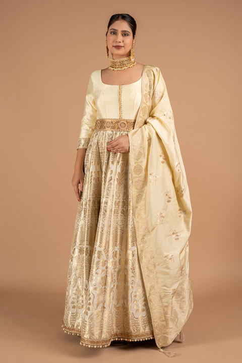 Gold Brocade Gown
