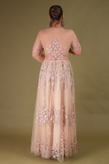 Salmon Thread Hand Embellished GownDSC08474