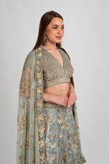 Teal Blue Roses Lehenga_DSC8036-Edit