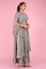 Silver Embellished LehengaDSC07493