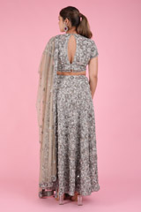 Silver Embellished LehengaDSC07494