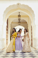 Blush pink mirror work Lehenga3