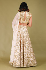 Blush pink mirror work LehengaDSC07566