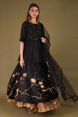 Box Pleated Kedia LehengaDSC08023