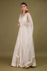 White Chikankari GownDSC00947